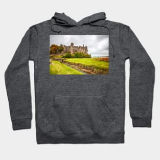 Laugharne Castle And Bridge, Carmarthenshire, Wales, UK Hoodie